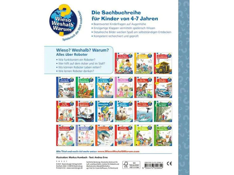 Ravensburger Kinder-Sachbuch WWW Alles über Roboter
