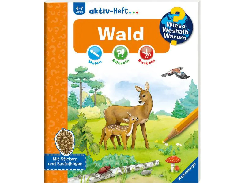 Ravensburger Kinder-Sachbuch WWW aktiv-Heft Wald