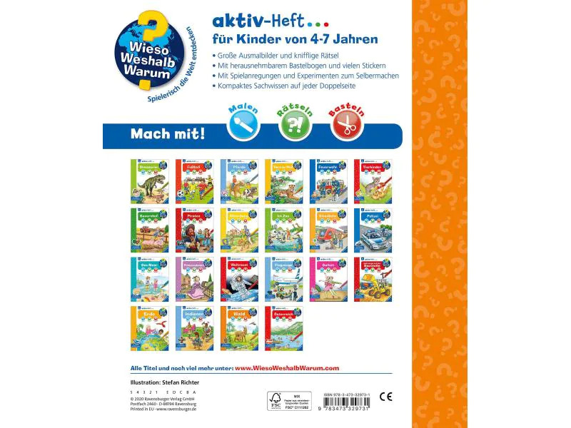 Ravensburger Kinder-Sachbuch WWW aktiv-Heft Wald