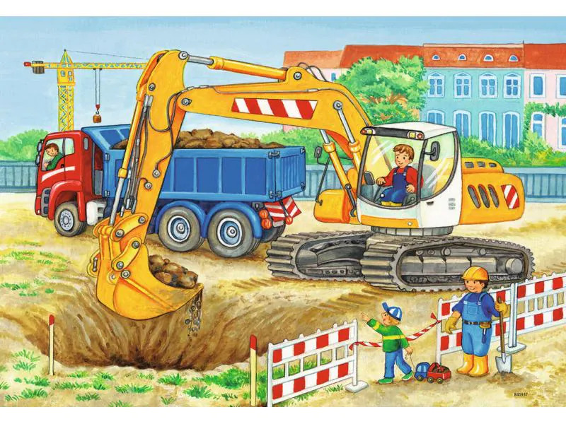 Ravensburger Puzzle Baustelle und Bauernhof