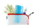 HERMA Etui Mesh Bag 23 x 11 cm, Rot/Weiss