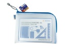 HERMA Etui Mesh Bag 26 x 20 cm, Blau/Weiss
