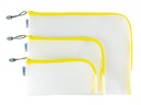 HERMA Etui Mesh Bag 26 x 20 cm, Gelb/Weiss