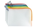 HERMA Etui Mesh Bag 26 x 20 cm, Orange/Weiss