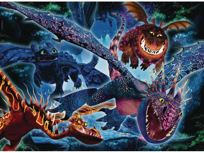 Ravensburger Puzzle Dragons 3 Leuchtende Drachen