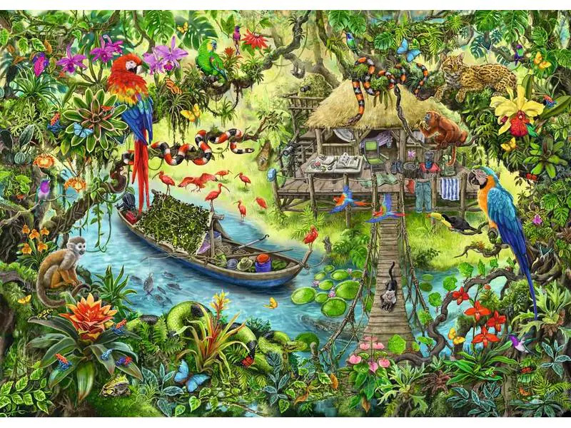 Ravensburger Puzzle Escape Kids Dschungelsafari