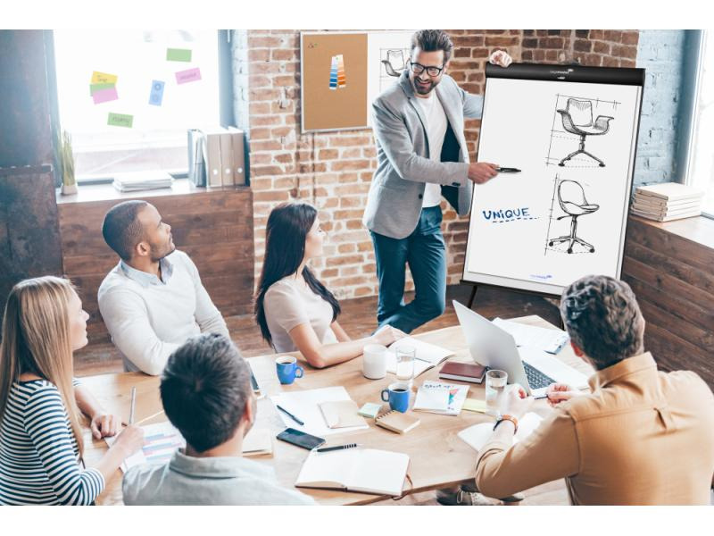 Legamaster Flipchart Universal Triangle 68 x 105 cm mit Stativ-Beine