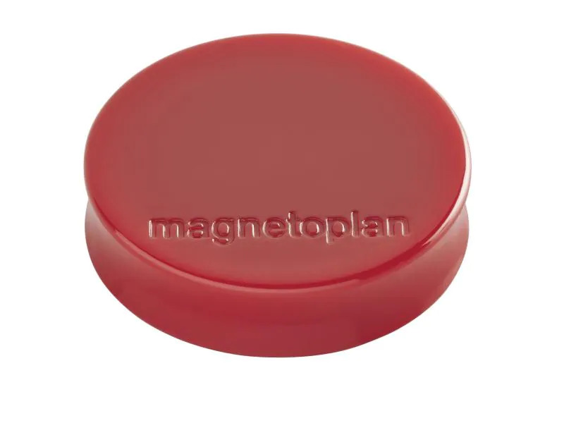 Magnetoplan Haftmagnet Ergo Medium Ø 3 cm Rot, 10 Stück