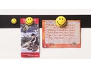 Magnetoplan Haftmagnet Smiley Ø 3 cm Gelb, 6 Stück
