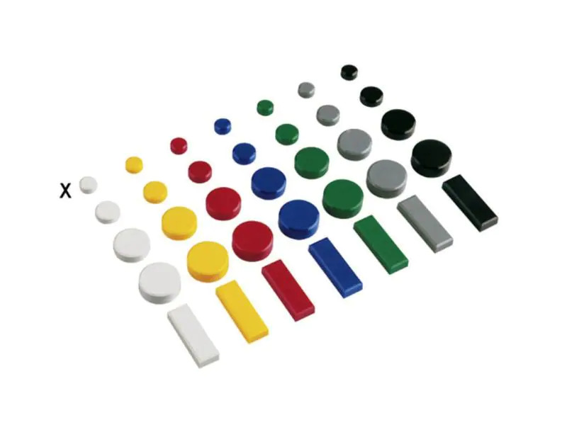Maul Haftmagnet MAULpro Pro 20 x Ø 15 mm Weiss, 20 Stück