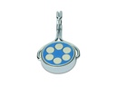 Maul Haftmagnet Neodym 38.5 mm Karussellhaken Silber