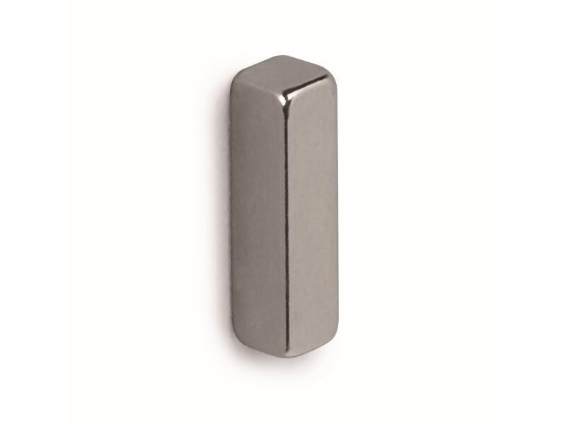 Maul Haftmagnet Neodym 4 x 15 mm Stabmagnet Silber