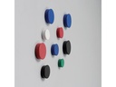 Nobo Haftmagnet Ø 2 cm 10 Stück, Mehrfarbig