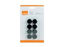 Nobo Haftmagnet Ø 2 cm 8 Stück, Schwarz