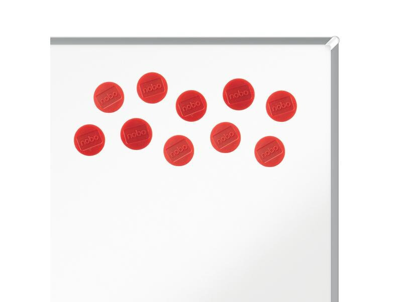 Nobo Haftmagnet Ø 3.8 cm 10 Stück, Rot