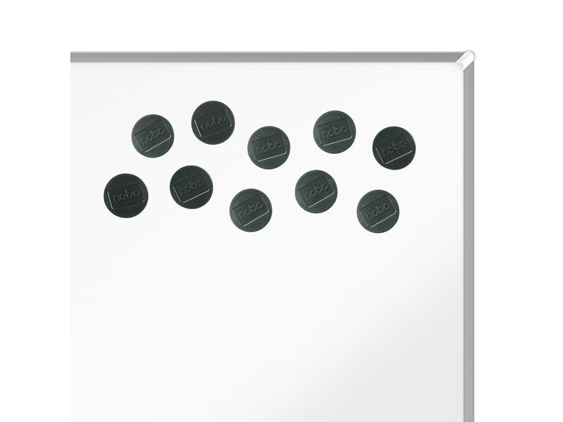 Nobo Haftmagnet Ø 3.8 cm 10 Stück, Schwarz