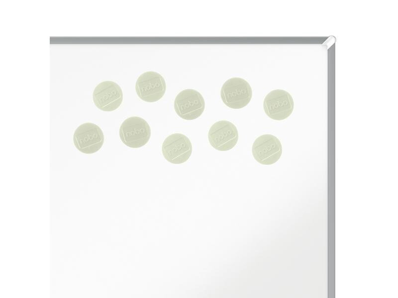 Nobo Haftmagnet Ø 3.8 cm 10 Stück, Weiss