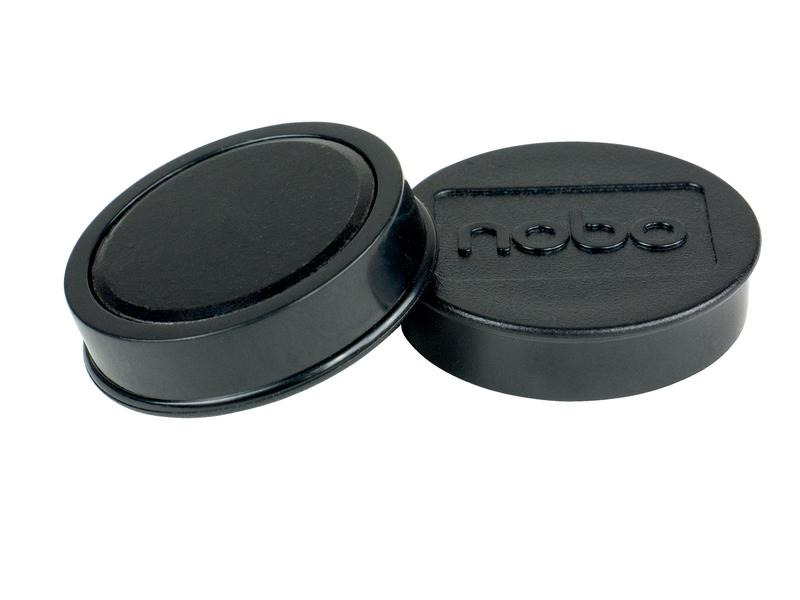 Nobo Haftmagnet Ø 3.8 cm 4 Stück, Schwarz