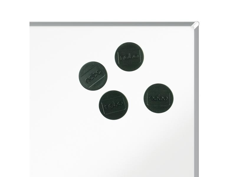 Nobo Haftmagnet Ø 3.8 cm 4 Stück, Schwarz
