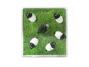 Trendform Haftmagnet SHEEP Schwarz/Weiss, 6 Stück