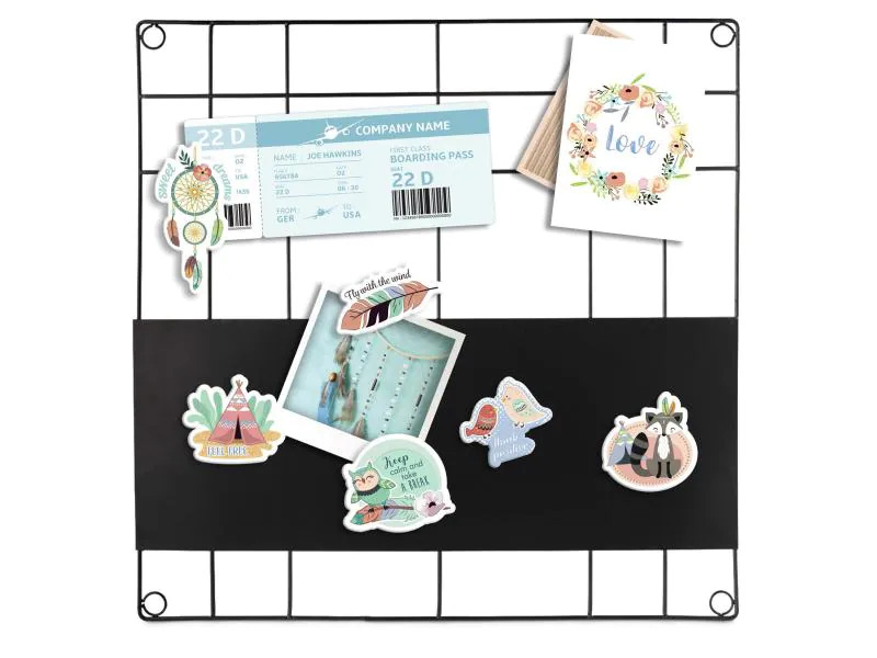 URSUS Haftmagnet Paper Patches Funky Mehrfarbig, 6 Stück