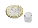 supermagnete Haftmagnet 10 x 10 mm Silber, 5 Stück