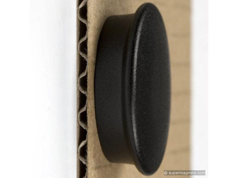 supermagnete Haftmagnet 32,6 x 9 mm rund Schwarz