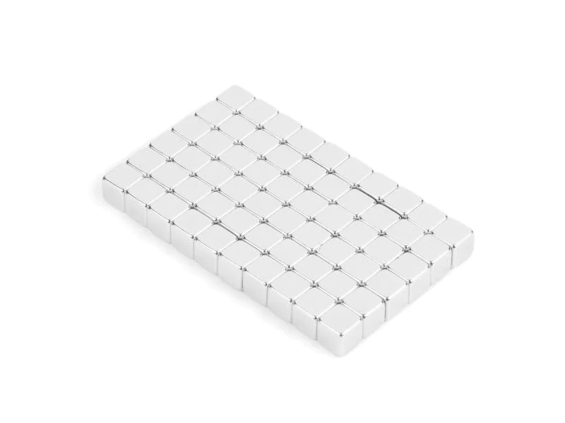 supermagnete Haftmagnet Neodym 10 x 5 mm Würfel Silber