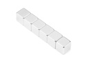 supermagnete Haftmagnet Neodym 10 x 5 mm Würfel Silber