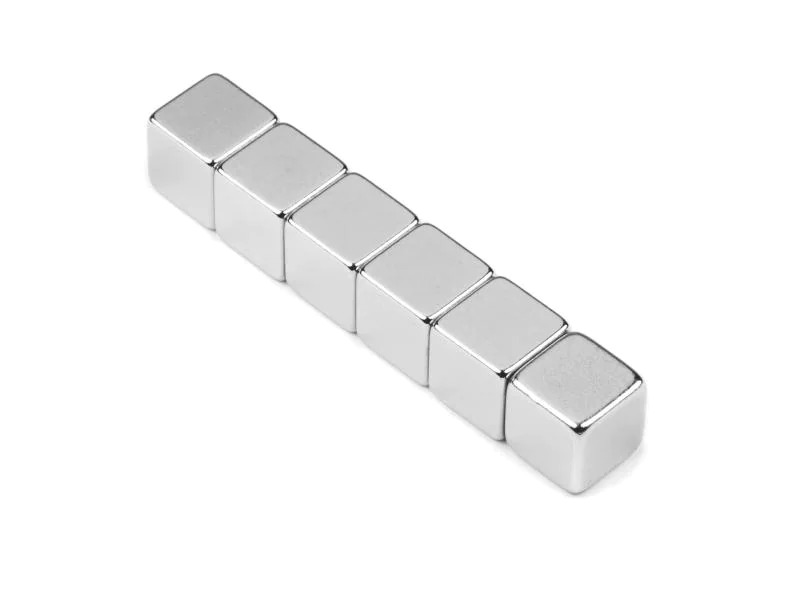 supermagnete Haftmagnet Neodym 5 x 10 mm Würfel Silber