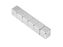 supermagnete Haftmagnet Neodym 5 x 10 mm Würfel Silber