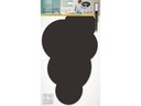 Securit Kreidetafel Silhouette Cloud mit Klett, Schwarz