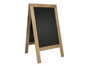 Securit Kreidetafel Ständer Natur Finish Hellbraun/Schwarz