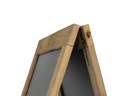 Securit Kreidetafel Ständer Natur Finish Hellbraun/Schwarz