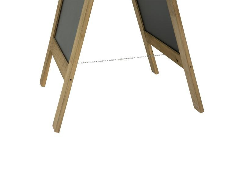 Securit Kreidetafel Ständer Natur Finish Hellbraun/Schwarz
