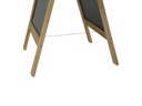 Securit Kreidetafel Ständer Natur Finish Hellbraun/Schwarz
