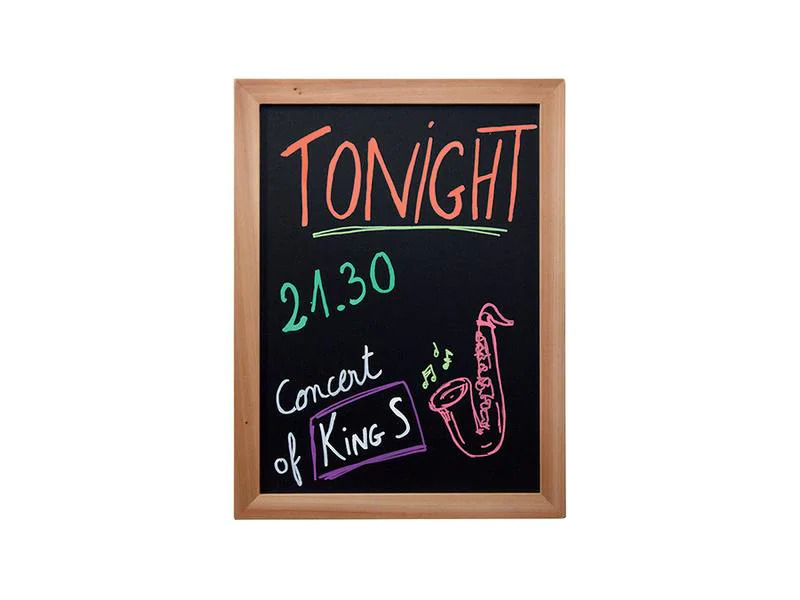 Securit Kreidetafel Woody 30 x 40 cm 3-teilig