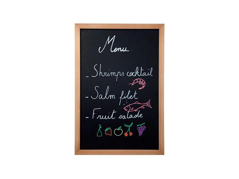 Securit Kreidetafel Woody 60 x 40 cm 3-teilig