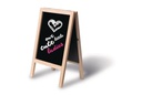 Securit Minikreidetafel Mini 25 x 15.2cm 2 in 1, Hellbraun/Schwarz