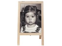 Securit Minikreidetafel Mini 25 x 15.2cm 2 in 1, Hellbraun/Schwarz