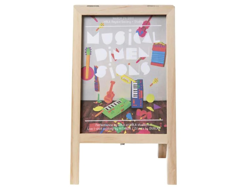 Securit Minikreidetafel Mini 25 x 15.2cm 2 in 1, Hellbraun/Schwarz