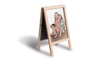 Securit Minikreidetafel Mini 25 x 15.2cm 2 in 1, Hellbraun/Schwarz