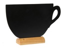 Securit Tischkreidetafel Silhouette Cup Hellbraun/Schwarz