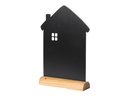 Securit Tischkreidetafel Silhouette Haus, Schwarz/Hellbraun