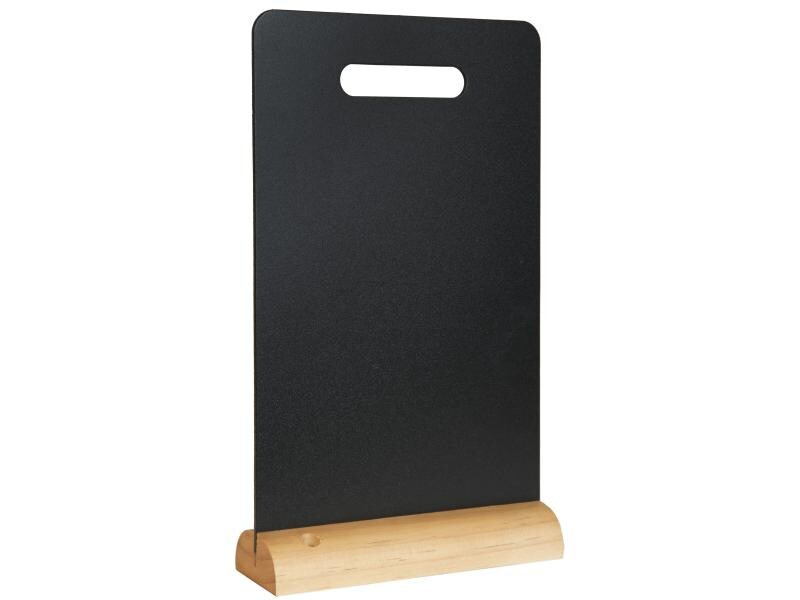 Securit Tischkreidetafel Silhouette Mini Schwarz/Hellbraun