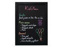 Securit Wandtafel Woody 30 x 40 cm Schwarz