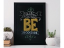 Securit Wandtafel Woody 30 x 40 cm Schwarz