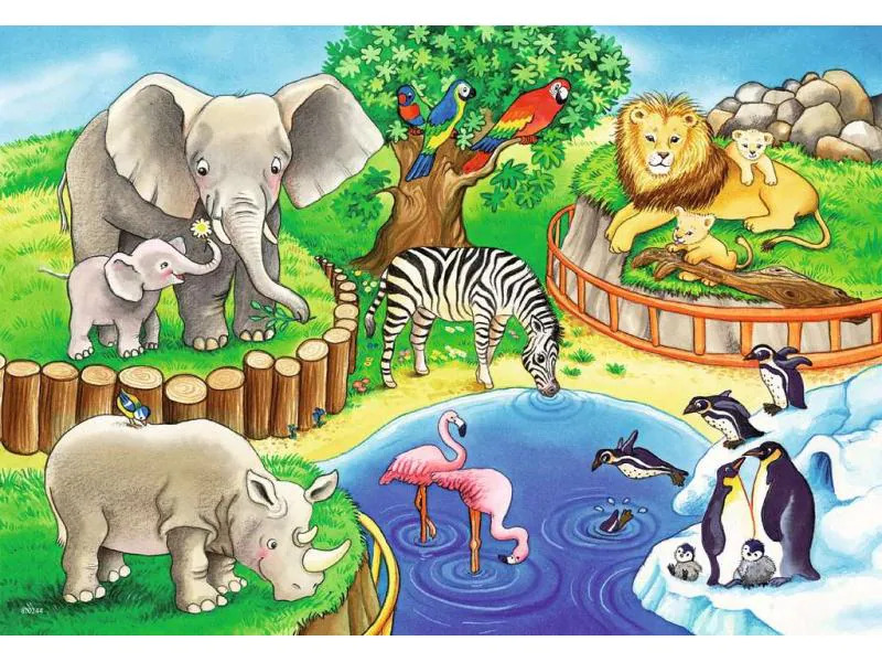 Ravensburger Puzzle Tiere im Zoo