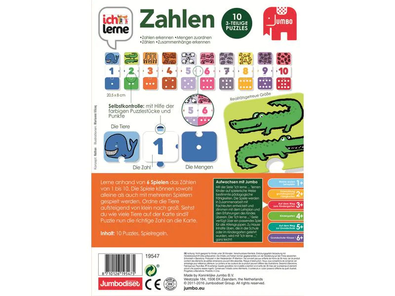 Jumbo Kinderspiel Ich lerne Zahlen