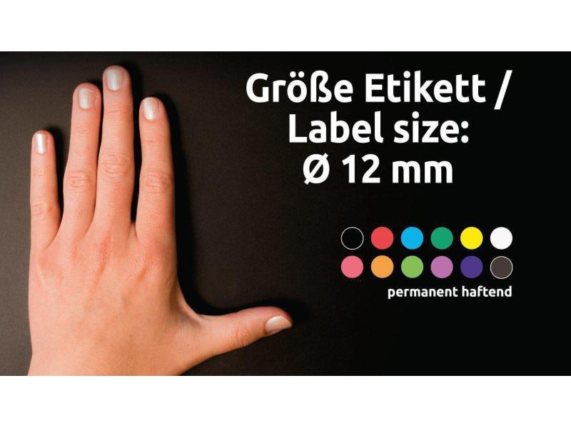 Avery Zweckform Klebepunkte 12 mm Rot